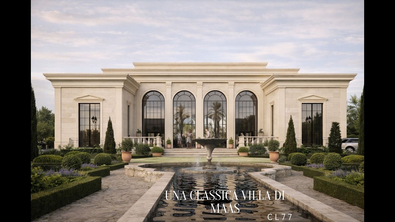 אחוזה קלאסית במושב במרכז הארץ, תכנון אדריכל הושע קרופ, מגרש 2500 מ