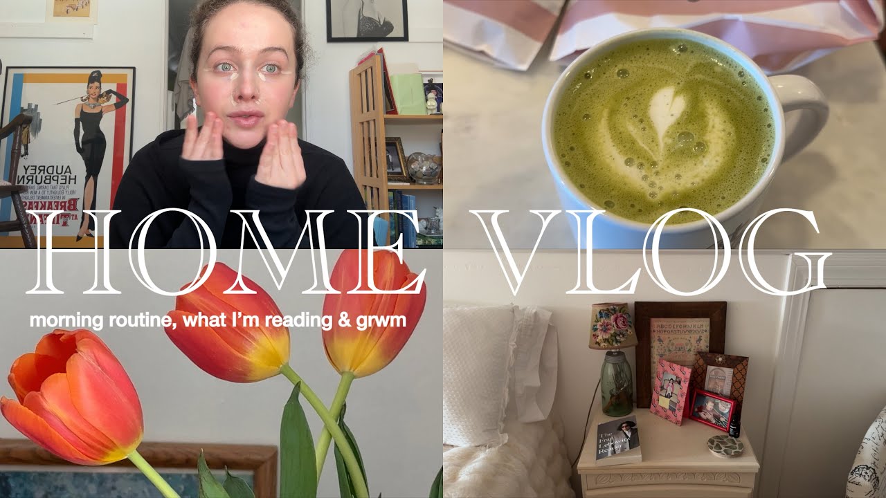 romanticizing a slow & peaceful life | home vlog: morning routine, grwm and what im reading