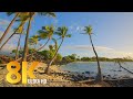 8K Relaxation Video - 3 HRS Incredible Diversity of the Big Island, Hawaii + Nature Sounds - Part #1