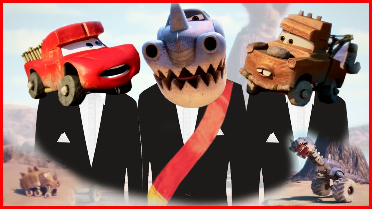 Lightning McQueen and Mater Hunt for Bigfoot Cars of the Wild - Coffin Dance Meme