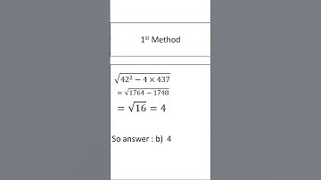 If The Sum Of Two Numbers is 42 And Their product Is 437 , Find The Difference || #shorts || #videos