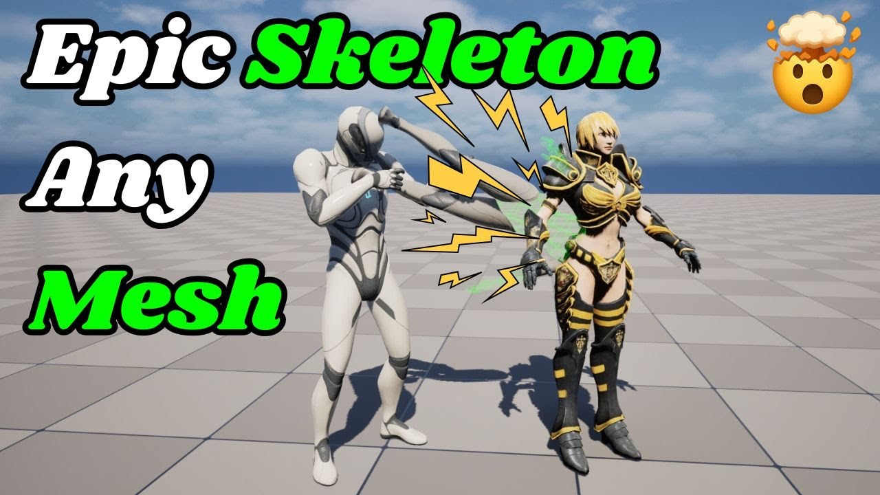 Эпичный скелет для ЛЮБОЙ модели (без Blender, без плагинов, чистый метод Unreal Engine!)