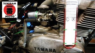 How to syncronize motorcycle  carburetor balancing with  Vacuum Manometer  Tool  on a  café racer