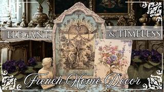 DIY Elegant French Home Decor using IOD | DIY Wall Art using Paint Inlays, Moulds & Air Dry Clay