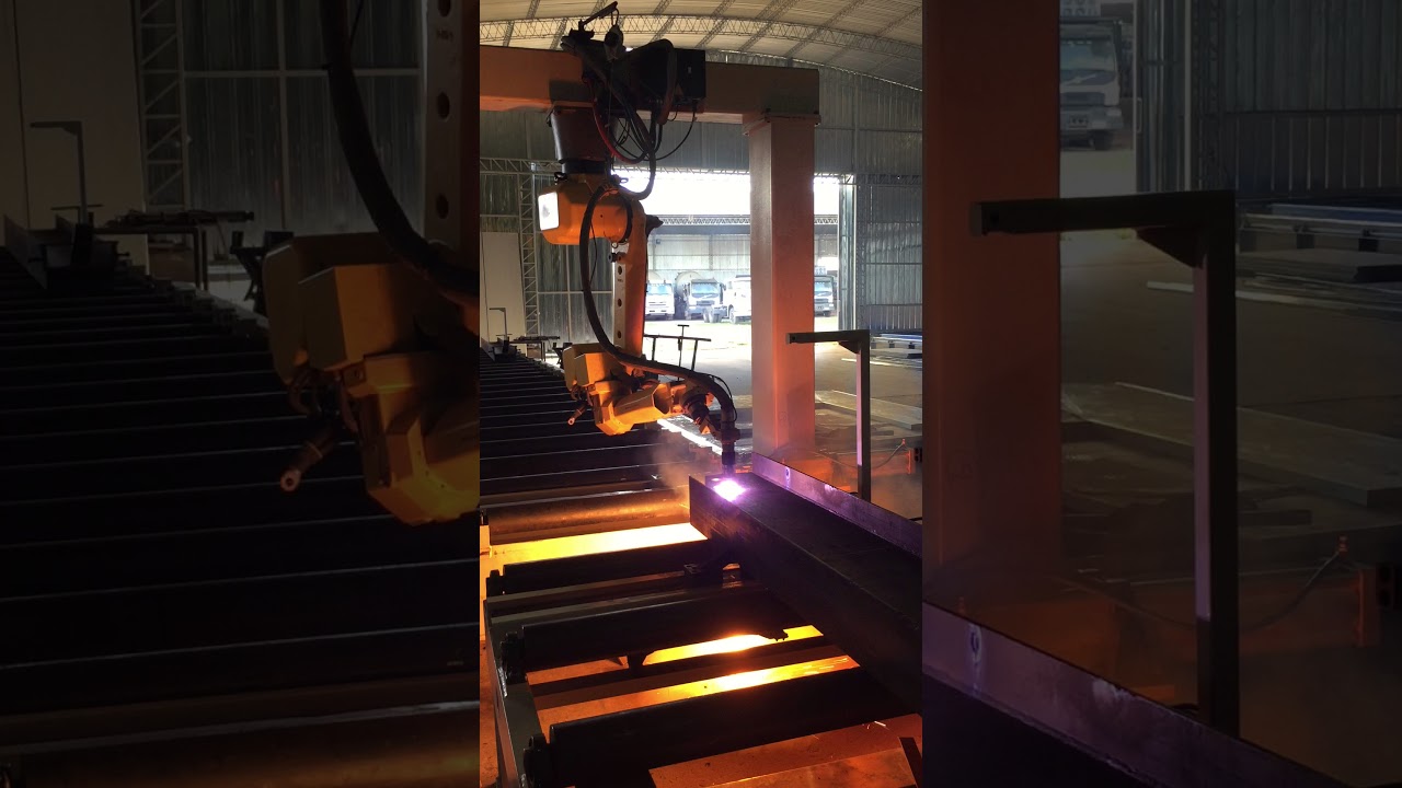 HH Automation-HuaHeng H-Beam Robotic Cutting System