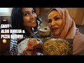 EASY DELICIOUS ALOO BHUJIA & PIZZA RECIPE IN PASHTO & ENGLISH! | Mama Cooks