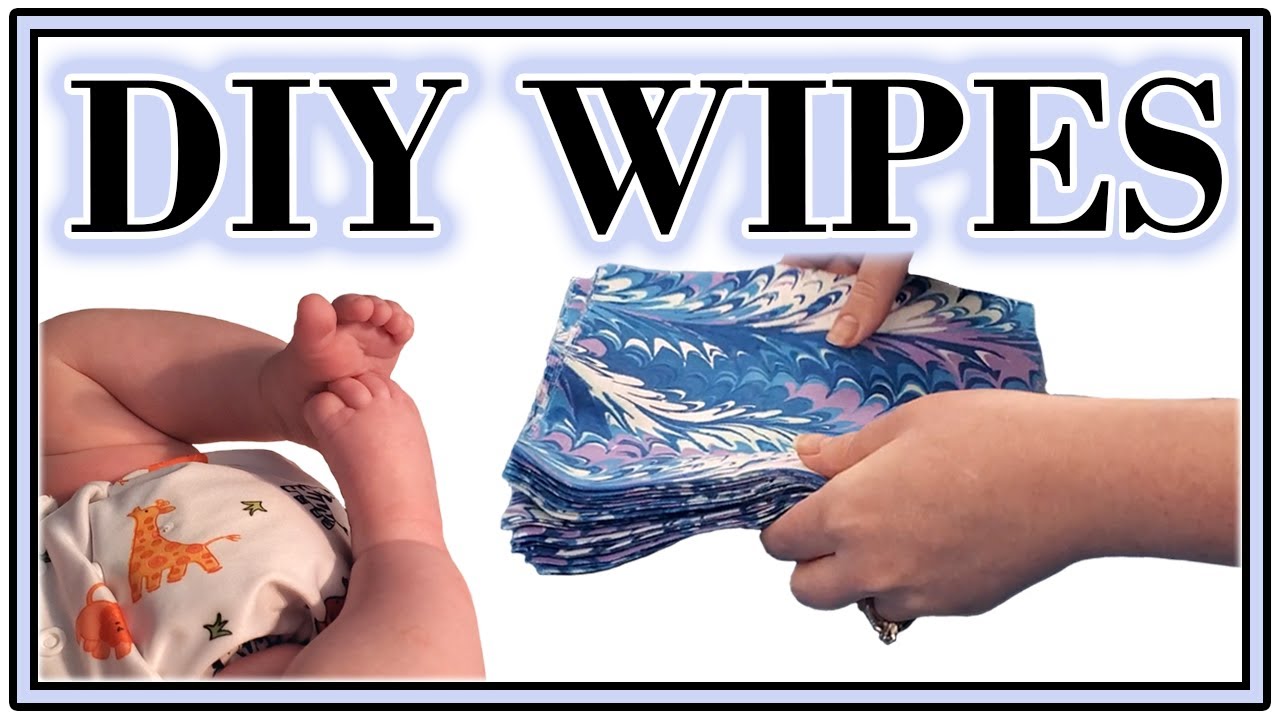 DIY Reusable Cloth Baby Wipes  No Sewing Required! 