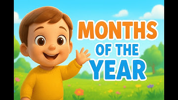 Learn Months of the Year for Kids 🌞 | Fun 3D Cartoon | Preschool Learning Video
