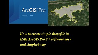 Famous How to create simple shapefile in ESRI ArcGIS Pro 2.5 software easy and simplest way Profile