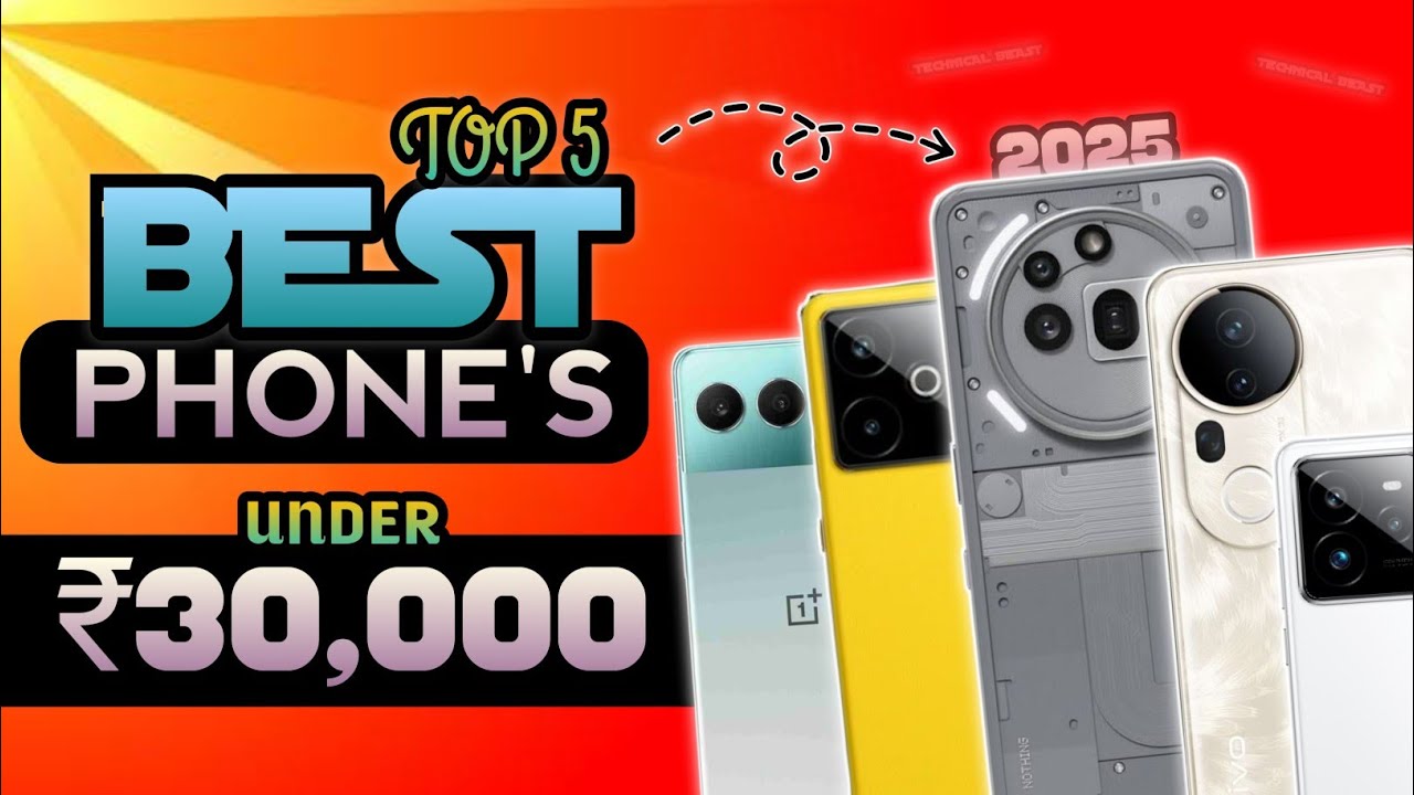 Top 5 Best Flagship Killer Smartphones Under ₹30,000 in 2025 | 12GB ...