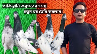 পাকিস্তানি কবুতরের নতুন ঘর তৈরি করলাম।New pigeon lopt.