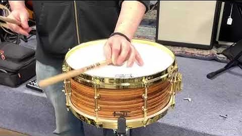 TreeHouse Custom Drums 5½x13 Solid Zebrawood Snare Drum