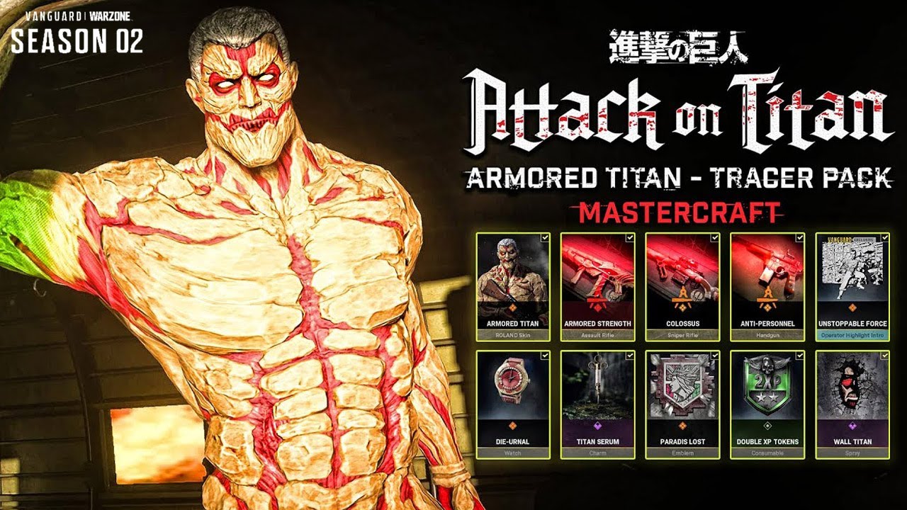 Attack on Titan Armored Titan Mastercraft Bundle Coming to Call of