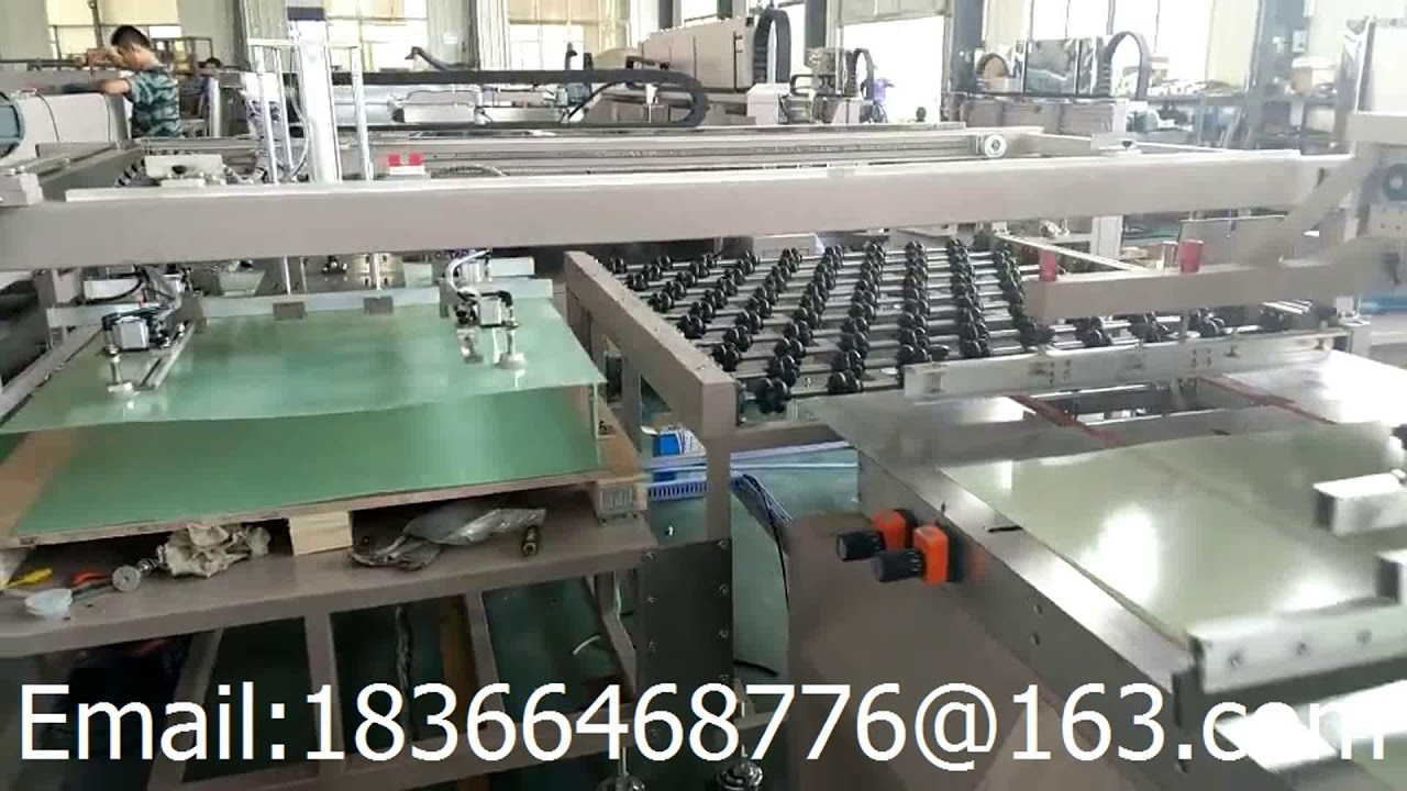 Auto film silk screen printing machine exporter from China YouTube