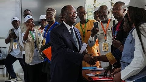 Ivory Coast: supporters of re-elected president Alassane Ouattara celebrate - Africanews