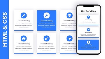 Responsive Our Services Section Using HTML & CSS | With Source Code
