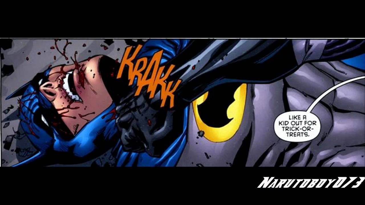 Tim Drake (dressed as Batman) Vs Jason Todd (dressed as Batman) from the  comic 