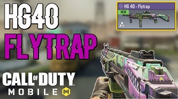EPIC HG40 FLYTRAP BLUEPRINT GAMEPLAY in CALL OF DUTY MOBILE | Survival Kit Seasonal Challenge Reward
