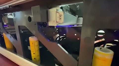 Flexographic printing machine led UV curing system inks drying