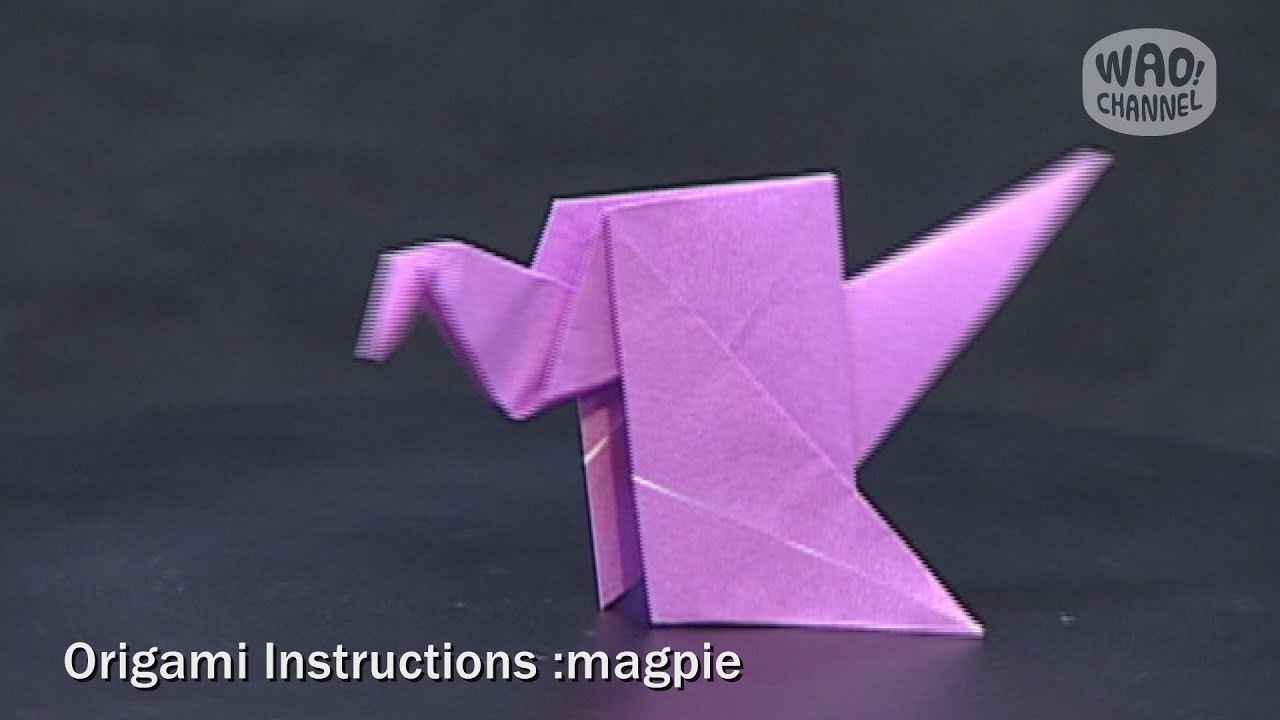 折り紙 折り方 かささぎの折り方 Youtube