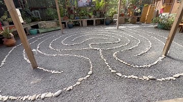 7-circuit labyrinth at The Sacred Garden