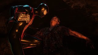 Symbiote Spider-Man Fights Wraith (Classic Symbiote Suit) - Marvels Spider-Man 2