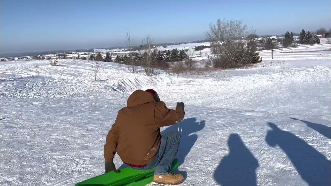 Sledding in Rochester Minnesota, January 2023 YouTube
