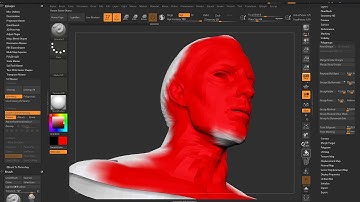 zbrush - unwrap: polypaint / control painting
