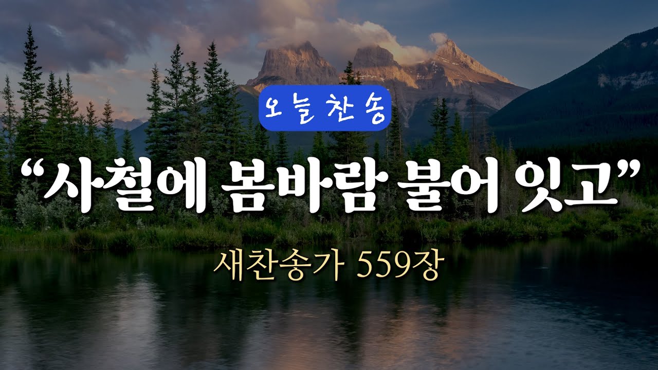 [오늘찬송] 사철에 봄바람 불어 잇고 (찬송가연속듣기)_새찬송가 559장