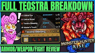 TEOSTRA CHANGES EVERYTHING - Armor & Weapon Review + Fight Breakdown - Monster Hunter Rise!