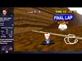 Mario Kart 64 - Choco Mountain SC 3lap - 17.42 (PAL)
