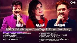 Best Of Udit, Alka, Kumar Sanu | 90's Super Hit Song Collection | Audio Jukebox