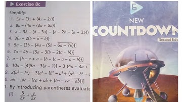 6 Class Math||Ex 8c|Vinculum bar Questions||Countdown Math Class 6