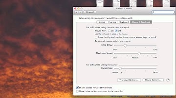 Changing cursor size on the Mac