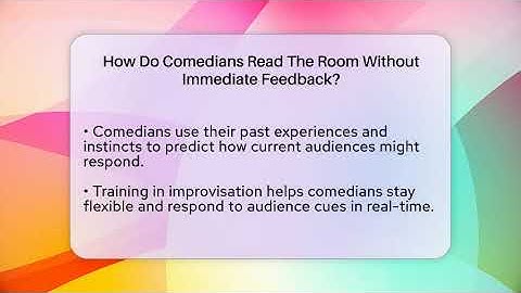 How Do Comedians Read The Room Without Immediate Feedback? - Open Mic Manual