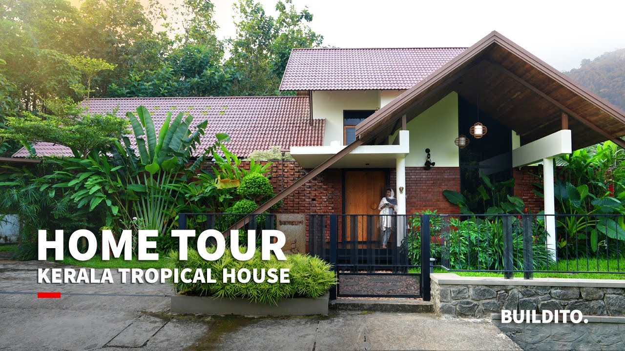 ആരും കൊതിച്ചുപോകും ഇങ്ങനെ ഒരു വീട് | Inside Kerala Tropical House | Home Tour Malayalam