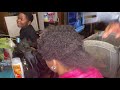 SILK PRESS on Natural Coarse Short 4C hair | FAILED attempt | Funny must WATCH!