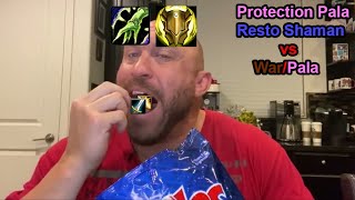 Protection Paladin Restoration Shaman vs Warrior Hpala 2v2 WotLK arena