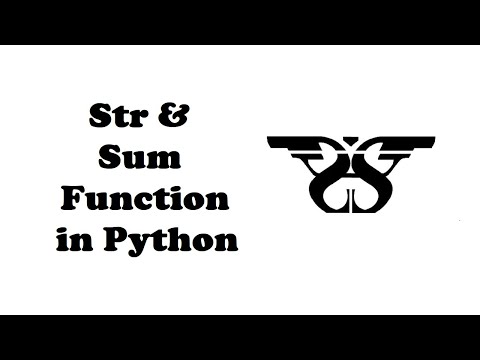 191. Str and Sum Function in Python with Example Code || Python Built-in Functions-28