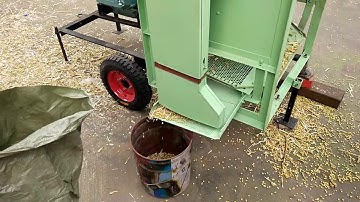 diesel engine 1 ton per hour soybean thresher /threshing machine