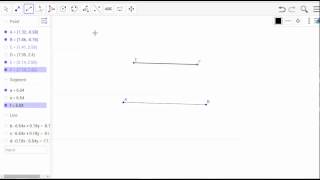 Constructing a trapezoid using geogebra