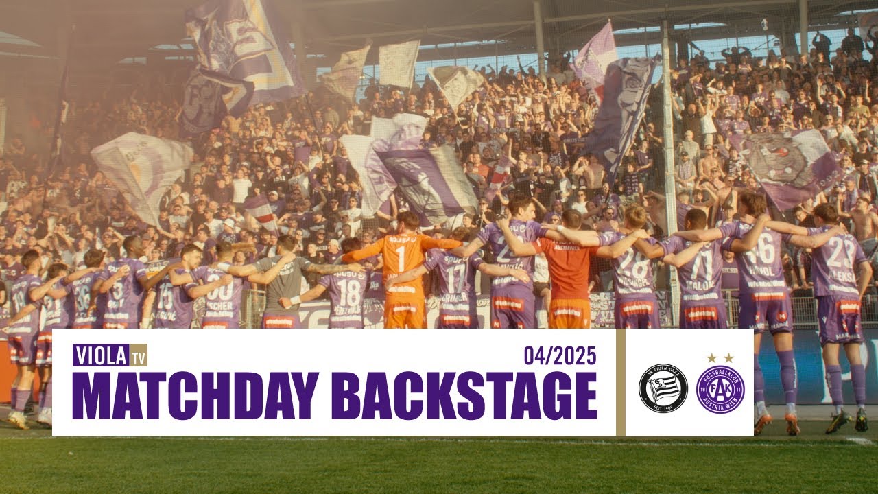 Matchday Backstage: Sturm Graz - Austria Wien 0:1 (04/2025) #faklive #veilchen #violatv