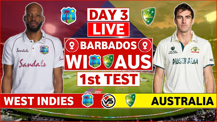 West Indies vs Australia 1st Test Day 3 Live | WI vs AUS 1st Test Live Scores & Commentary