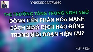 VNINDEX 03/07/2024: Dòng tiền phân hóa mạnh. Cách giao dịch nào đúng trong giai đoạn hiện tại?
