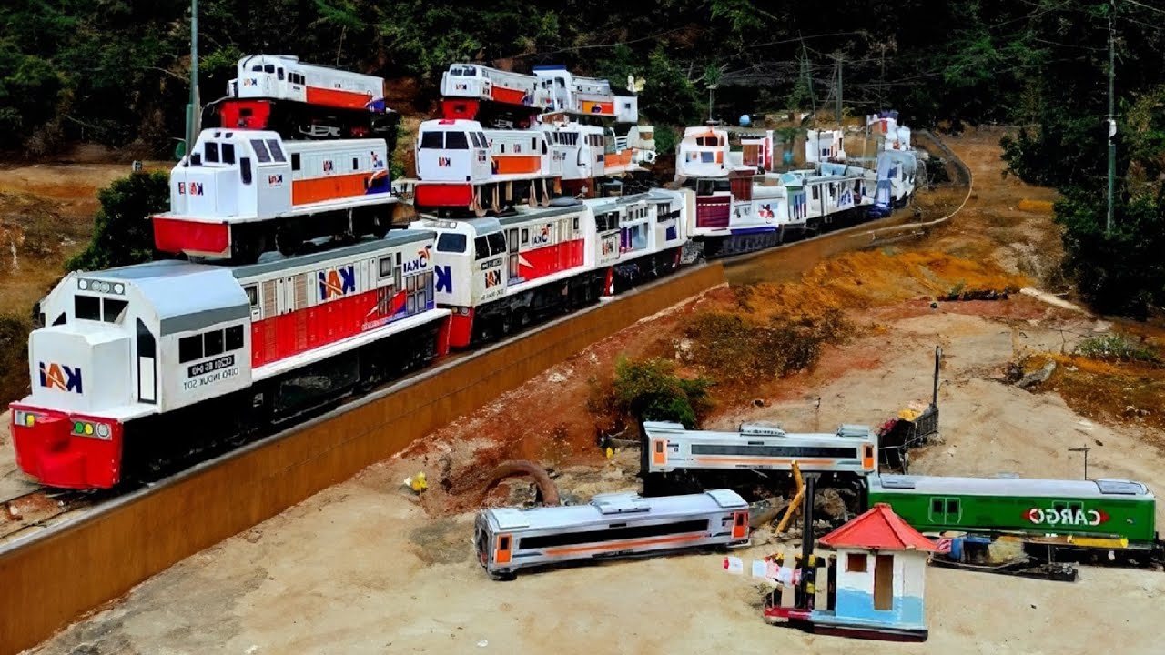 Drama Kereta Api Tabrakan Lalu Anjlok! Menemukan Cc201 Vintage Perumka  Thomas Railking Dan Gerbong