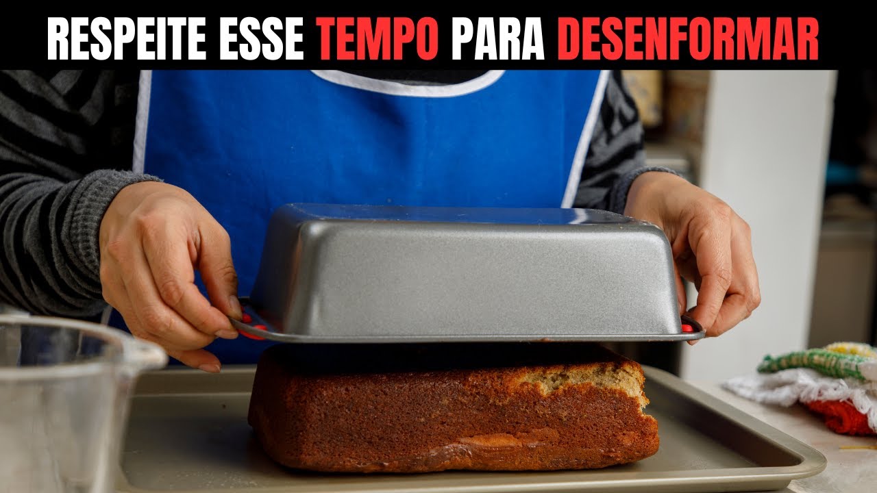 Quanto tempo deixar o bolo esfriar para desenformar? - YouTube
