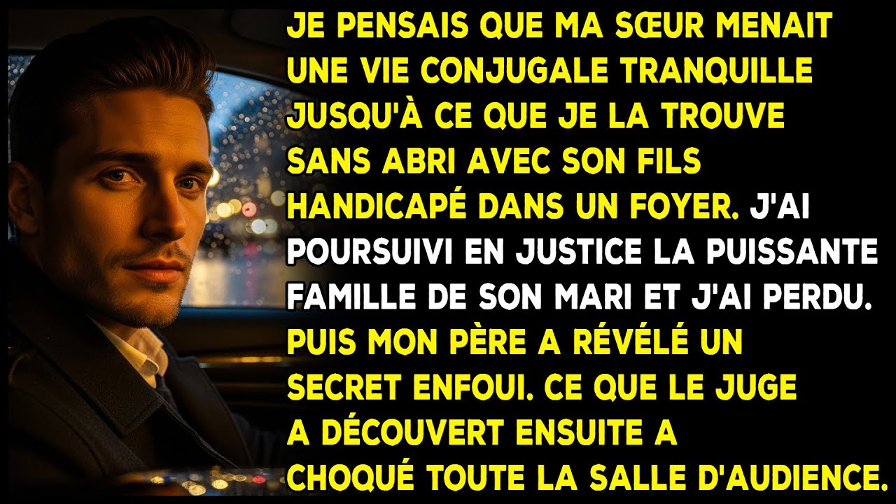 J'ai trouvé ma sœur sans abri avec son fils. Au tribunal, tout le monde a été choqué.