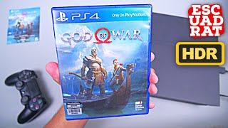 God of War PS4 Fat 1080P HDR10 - Unboxing & Gameplay God of War PlayStation 4