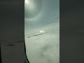 Heavy rain, strong winds, and a powerful takeoff ✈️🌧️