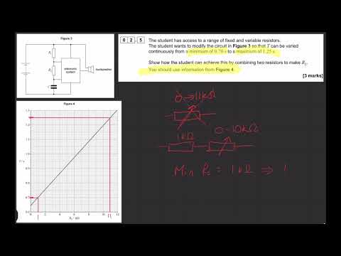 Circuit design using graph data | AQA A Level Physics Paper 3